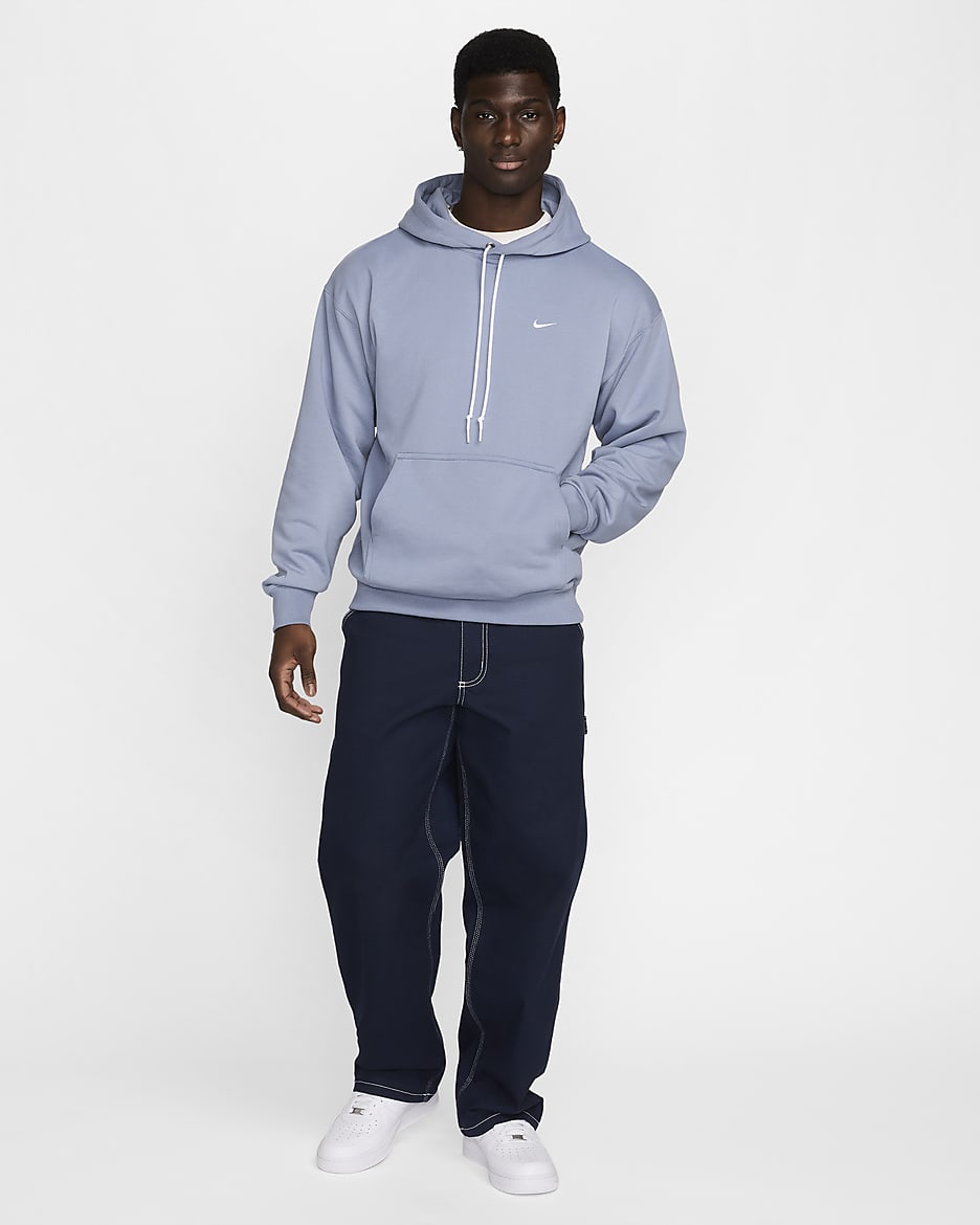 Nike Solo Swoosh Men s French Terry Pullover Hoodie. Nike